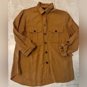 Military style blouse with pockets